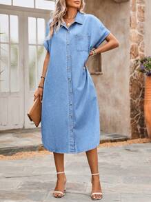 Donatella | Denim Jurk