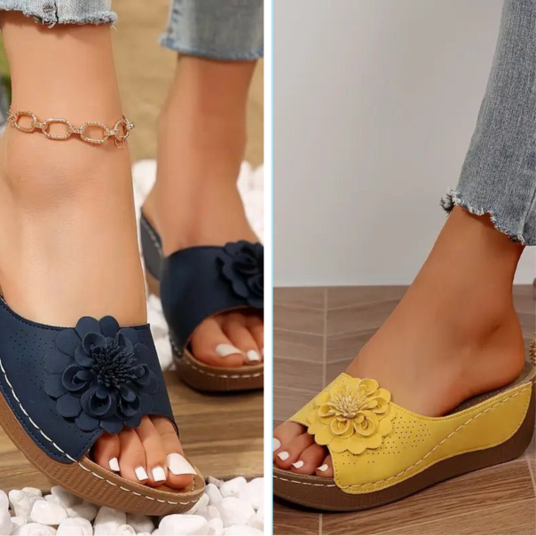 Maré Clara  | bloem slippers