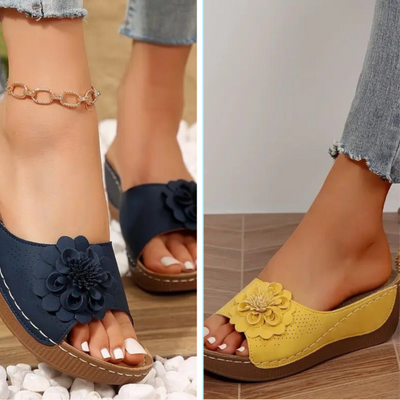 Maré Clara  | bloem slippers