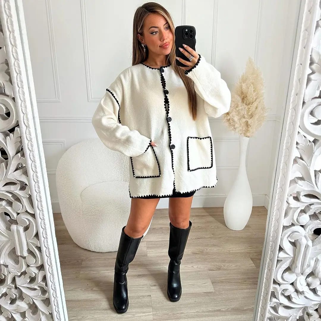 Teddy | Vintage Creme Cardigan