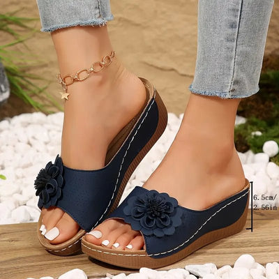 Maré Clara  | bloem slippers
